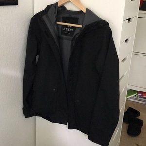 NWOT Black Uniqlo Rain Jacket